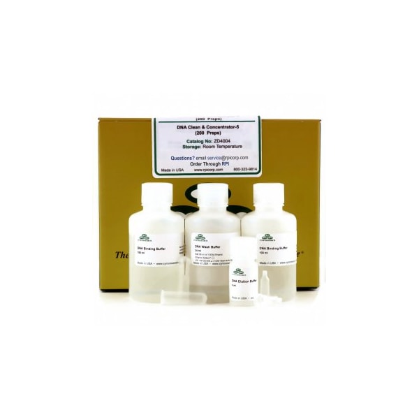 DNA Clean & Concentrator-5 w/Zymo-Spin I Columns, Uncapped, 200 preps